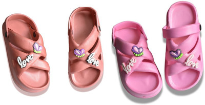 footpedia Women Wedges(Orange, Pink , 3)