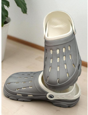 BLIBBERS Men Clogs(Grey , 6)