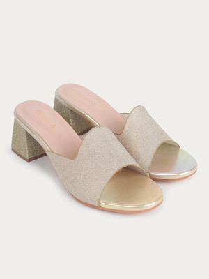 CORSICA Women Heels(Gold , 6)