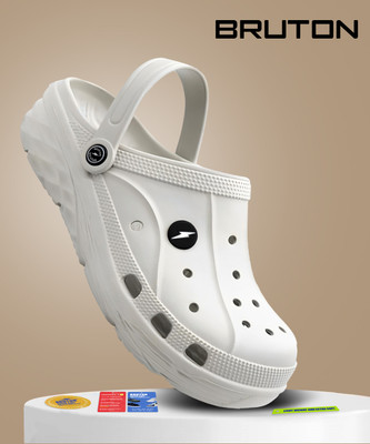 BRUTON Men Clogs(White , 8)