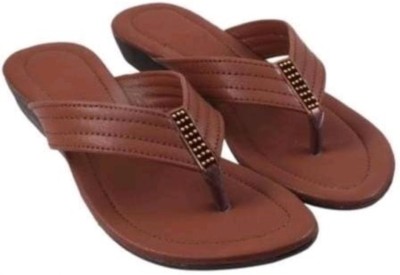 RTC ROYAL TRADING COMPANY Women Flats(Brown , 8)