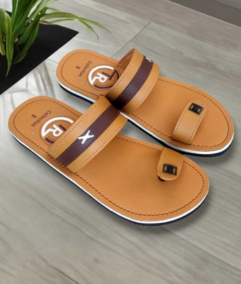 THE RAJA Men Sandals(Brown , 8)