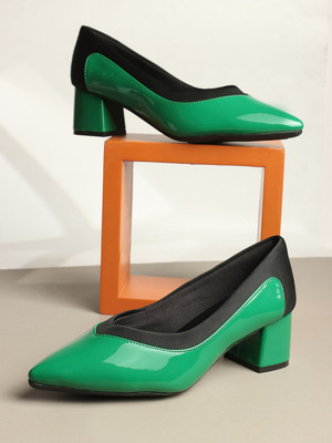 CARLTON LONDON Women Heels(Green , 6)