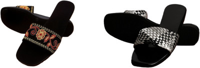 Dualstep Women Flats(Black, Black , 7)