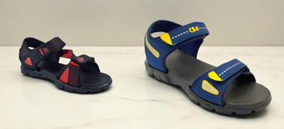 Classica Men Sandals(Black, Red, Blue, Yellow , 8)