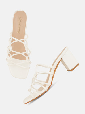 Dressberry Women Heels(White , 5)