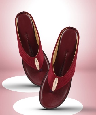 Ophelia Women Flats(Maroon , 3)