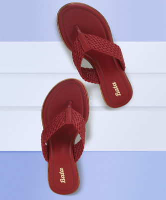 Bata Women Heels(Maroon , 4)