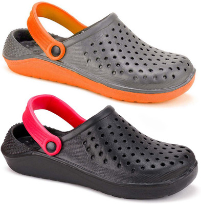 World Wear Footwear Men Clogs(Multicolor , 9)