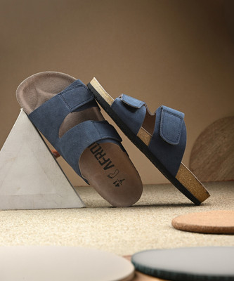 Afrojack Men Sandals(Blue , 9)