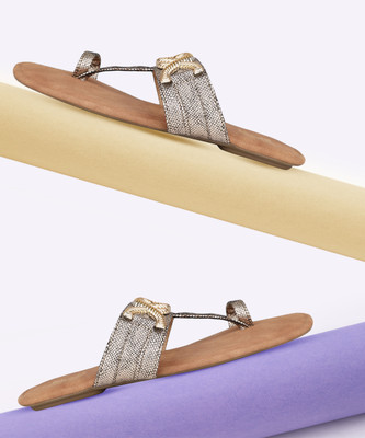 Inc.5 Women Flats(Gold , 3)