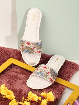 ANOUK Women Flats(White , 6)