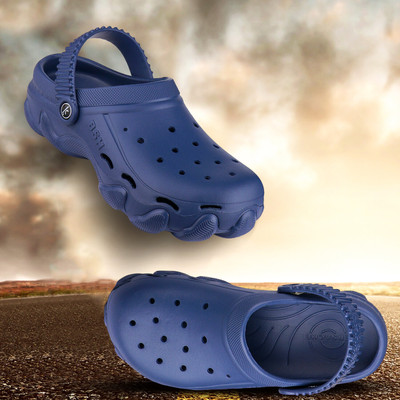 BERSACHE Men Clogs(Blue , 7)