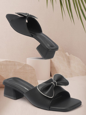 Myshtezia Women Wedges(Black , 2)