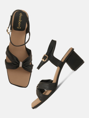Dressberry Women Heels(Black , 5)