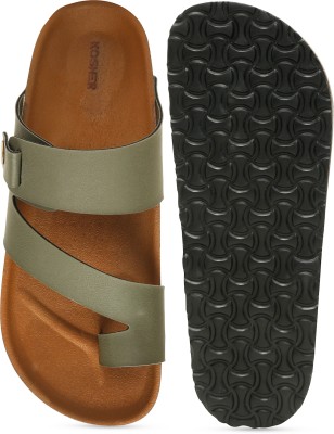 kosher Men Sandals(Olive , 10)