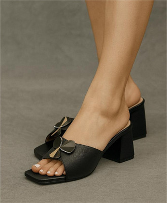 Dressberry Women Heels(Black , 6)
