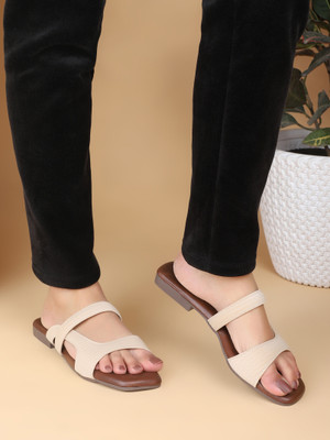 Dressberry Women Flats(Beige , 7)