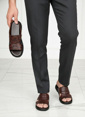 Real Bliss Men Sandals(Brown , 8)