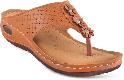 GoodFeet Women Wedges(Tan , 6)