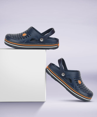 Aqualite Men Clogs(Navy, Grey , 8)