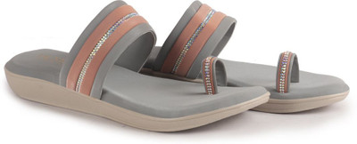 FAUSTO Women Flats(Grey , 4)