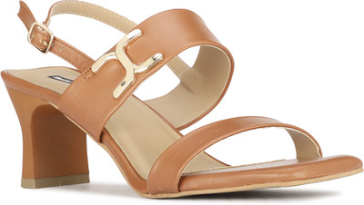 Bata Women Heels(Tan , 3)