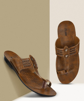 Paragon Paragon PUK2230G Men's Slip-on Tan Sandals for Men | Comfortable Sole & Durable Men Sandals(Tan , 7)