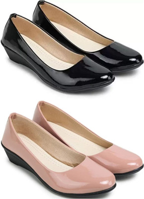 SHIPEE Women Bellies(Black , 7)