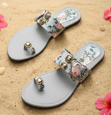 Profit Gainer Women Flats(Grey , 8)