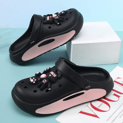 premarth Women Clogs(Black , 4.5)