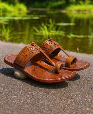 Kolhapuri Men Sandals(Brown , 6)