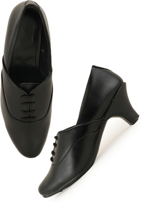 Walkfree Women Heels(Black , 6)