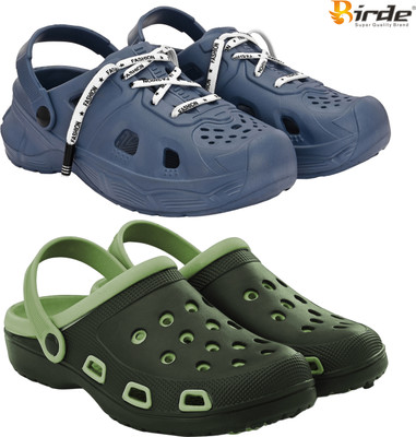 Birde Men Sandals(Blue, Olive , 7)