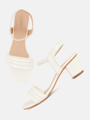 Dressberry Women Heels(White , 5)