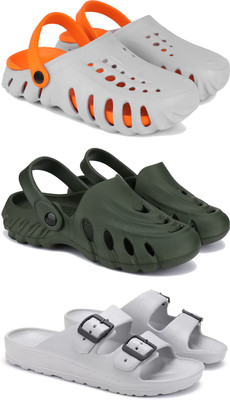 DRACKFOOT Men Clogs(Grey , 8)