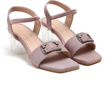 Stepee Women Heels(Pink , 5)