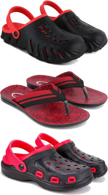 Pennen Men Clogs(Red , 7)