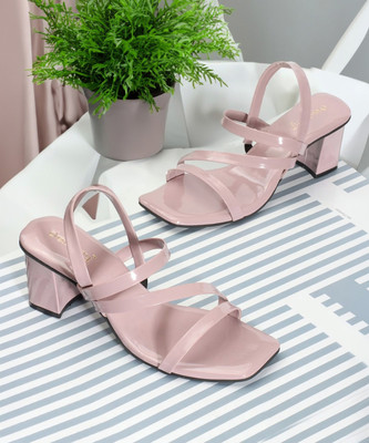Dressberry Women Heels(Pink , 9)