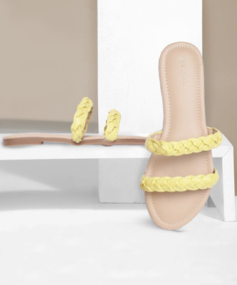 VAN HEUSEN Women Flats(Yellow , 3)