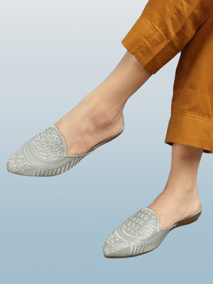 FLYING&SAM Women Flats(Grey , 6)