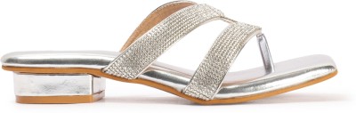 Kliev Paris Women Heels(Silver , 7)