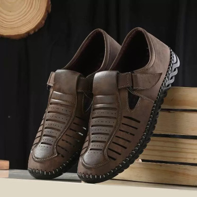 Men's Avenue Men Casual(Brown , 10)