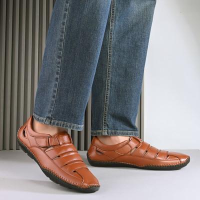 ARSOL Men Sandals(Tan , 7)