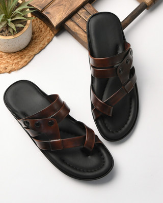 STEPFOX Men Sandals(Tan , 7)