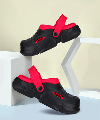 BERSACHE Men Clogs(Red , 10)