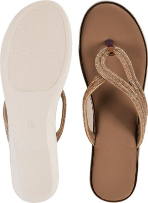 HELEEY Women Wedges(Brown, Off White , 6)