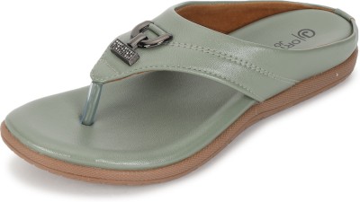 ORTHO JOY Women Flats(Green , 6)