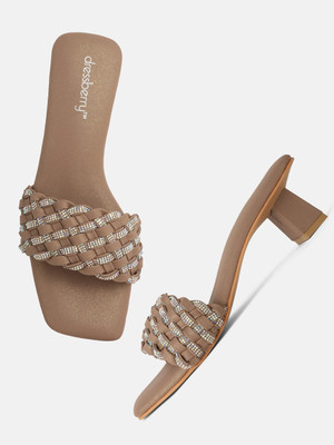 Dressberry Women Heels(Beige , 3)