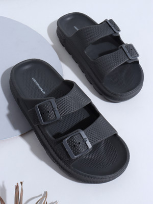 CARLTON LONDON Men Slides(Grey , 6)